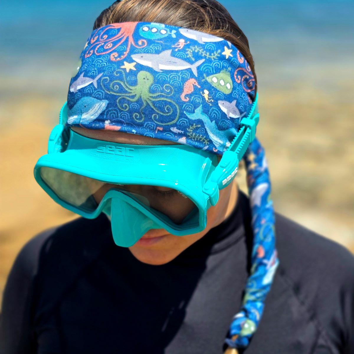 MermAid™ Headband | Deep Blue